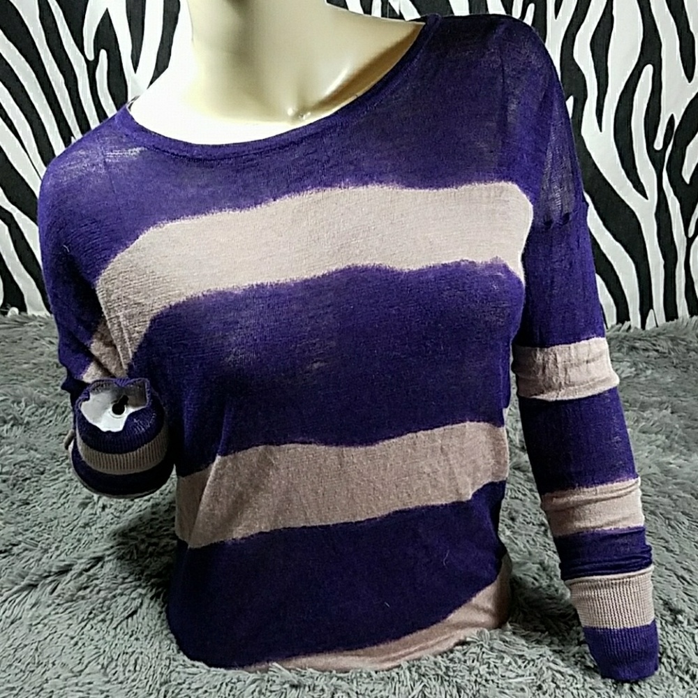 Ann Taylor Loft Size Medium shear  striped top
